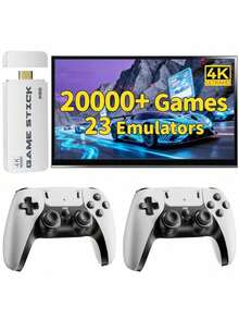Retro Game Stick, Retro Gaming Console With 20000+ Classic Video Games, 23 Emulators, 64G Storage, 4K Output And 2.4GHz Wireless Controller, Plug And Video Games TV, Gifts All Age - View 8