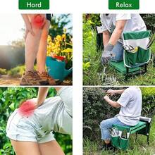 Heavy Duty Carbon Steel Kneeling Pad, Gardening Tool Bag, And EVA Foam Pad - A Portable Foldable Outdoor Gardening Bench For Large Green Gardens, Orchards, And Tea Plantations - A-Green - View 5