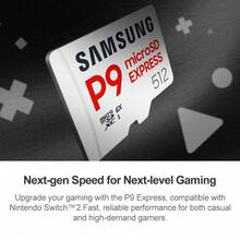 Samsung Micro SD P9 Express Card Up To 800MB/S Read Speed Compatible With Nintendo Switch 2 Laptop Computer Digital Camera Smartphone Tablet Action Camera Handheld Game Console 256GB 512GB TF Game Storage Card MicroSD - View 4