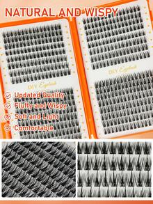 512 sợi mi giả dạng chùm D-Curl, dụng cụ trang điểm DIY thiết yếu, dung lượng lớn, mềm mại và tự nhiên, thân thiện với người mới bắt đầu, dày và bông xốp, bộ mi riêng lẻ, bền lâu và dày dặn, nhiều kiểu dáng, phù hợp cho người mới bắt đầu và sử dụng hàng ngày, thích hợp cho đám cưới, tiệc tùng, cosplay và lễ hội âm nhạc. - Nhiều màu - Xem 4