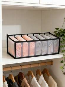 Bộ 3 hộp đựng áo ngực và tất phối màu tương phản, mẫu 2026, vách ngăn ngăn kéo bằng nhựa bền, hộp đựng đồ trong tủ quần áo có thể gấp gọn và giặt được, phù hợp cho tủ quần áo phòng ngủ, giải pháp sắp xếp đồ lót, áo ngực và tất tiết kiệm không gian, vật dụng cần thiết khi đi du lịch. - Xem 2