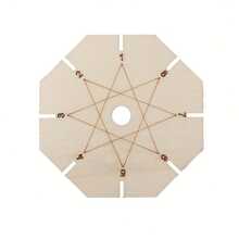 4个花卉木质编织圆盘，手链编织工具，串珠编织圆盘，礼品材料，友谊手链制作，组合编织材料，DIY珠宝制作，手工艺品，精密编织工具 - 多色 - 查看 10