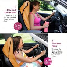 Star & Moon Print Car Seat Cover - Machine Washable Polyester, Fit For Most Vehicles, Perfect Gift For Men & Women, Bling, Easy Installation, Car Enthusiasts, Stylish Interior Accessory - Nhiều màu - Xem 9