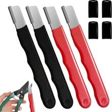 4pcs Garden Tool Sharpener Set, Garden Tool Blade Sharpener, Hedge Trimmer Sharpener, Mini Garden Pruner Sharpener - Multicolor - View 2