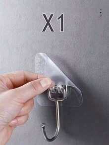 Bộ 1/10 móc treo tường trong suốt chịu lực cao, không cần khoan, thích hợp cho nhà bếp, phòng tắm, phòng ngủ, phòng khách và các không gian khác, đồ dùng tiệc tùng. Móc treo siêu trong suốt với độ bám chắc chắn dùng để treo khăn, dụng cụ nhà bếp, áo choàng, chìa khóa, phụ kiện, đồ trang trí hoặc đèn, hoàn hảo cho người thuê nhà và người sắp xếp nhà cửa trong mọi không gian, lớp hoàn thiện trong suốt hòa hợp với mọi kiểu trang trí. - Nhiều màu - Xem 10