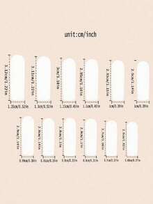 24 piezas/Set de uñas postizas, diseño francés blanco, uñas falsas de ajuste perfecto, incluye 1 pieza de gel de gelatina y 1 pieza de lima de uñas, manicura francesa, adecuado para mujeres y niñas, cuidado de uñas diario y de fiesta - Blanco - Ver 2