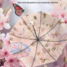 [Paraguas de doble capa con protección UV a prueba de agua] Paraguas multifuncional de doble capa con protección UV - , a prueba de agua, a prueba de viento, con un elegante revestimiento de laca negra - multicolor - Ver 17