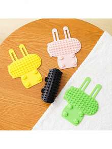 1pc/2pcs/4pcs Silicone Cat Self Grooming Tool, With Stick-On Hooks For Furniture Or Held By Hand, A Comb & Massage Tool - one-size - View 6