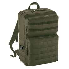 Molle Tactical Backpack (Military Green) - 100% Polyester - (BC5722) - Army Green - View 2