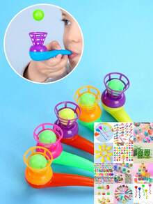 3/12/20/100个趣味悬浮球玩具，派对玩具，派对礼品袋填充物，派对哨子，派对游戏，适合儿童、青少年和成人，儿童游戏，女孩玩具，男孩玩具，益智游戏，儿童玩具，男孩游戏，女孩游戏，减压玩具，儿童派对礼品，派对礼物，礼品袋填充物和课堂奖励，蒙特梭利玩具，生日礼物，生日派对礼品，办公室减压玩具，趣味礼物 - 彩色 - 查看 11