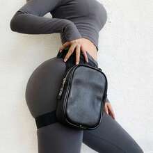 Women Leg Bag PU Leather Portable Waist Pouch Mini Thigh Bag Fashion Sports Cycling Leg Bag For Outdoor Activity Snakeskin Pattern Thigh Bag Goth Fanny Pack Leg Purse For Cosplay Outdoor, Multifunctional Perfect For Music Festival Halloween Christmas Gift - 黑色 - 查看 1