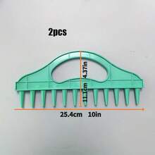 1件播种工具，土壤螺旋钻，园艺播种间距工具，适用于农田、蔬菜种植，农业耙 - 多色 - 查看 11