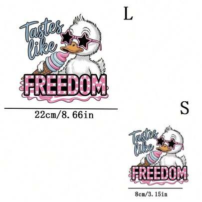 1 قطعة/2 قطعة/3 قطع رقعة انتقال الحرارة للبطة الكاجوال، بنمط الأزرق والأرجواني المتدرج، قابلة للتطبيق على التي شيرتات والجينز والسترات والحقائب والوسائد