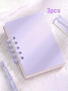 1-20pcs Customized Loose-Leaf Macaron Notebook, Office & Study Supplies, 80 Pages. Compact & Portable, Suitable For Classroom Notes, Recording Client Needs, Schedule Planning And Life Organization. - Multicolor - View 27