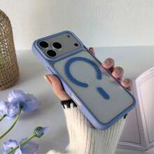 Far-View Blue Magnetic Case For IPhone | Clear Back Case With Magnetic Ring & Shockproof Protective Cover - Far Peak Blue - View 3