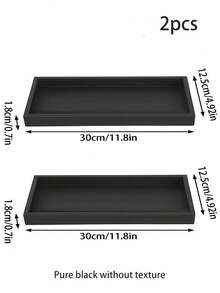 Small Silicone Bathroom Vanity Tray Can Hold Soap And Sponges, And It Can Also Be Used As A Kitchen Sink Storage Rack To Hold Dish Soap, Lotion Bottles, Perfumes, Jewelry, Candles, Keychains, Etc. - Multicolor - View 11