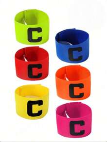 6个装弹性足球队长臂章，防滑设计 - 彩色 - 查看 2