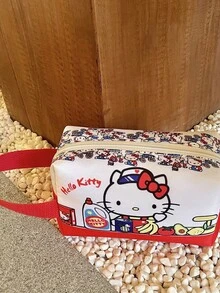 SANRIO Cosmetic Bag, Large Capacity Portable Travel Toiletry Organizer, Waterproof, Travel Essential, Holiday Essential, Makeup Bag, Can Be Used As Student Stationery Pencil Case, Back To School Gift (Can Be Wiped Clean If Slightly Dirty) - Multicolor - View 4