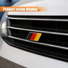 Front Tailgate 3D Germany Flag Grille Emblem Badge For Car Front Grill Decoration - Auto Bumper Fenders Exterior Body Sticker Decals With Premium Quality Design Ideal For Vehicle Customization And National Pride Display On SUVs Sedans And Trucks - -德國國旗- - 查看 4