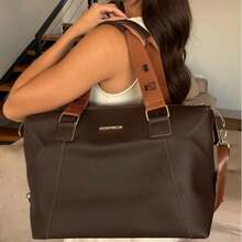 KS Karla Samenho cosmetics and accessories KS Berlin Women's Shoulder Tote Bag With Large Crossbody Strap - 咖啡棕 - 查看 3