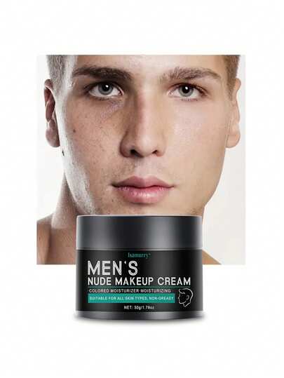 50g 男士保湿面部保湿霜，哑光效果，控油，缩小毛孔，改善肤色，适合所有皮肤类型