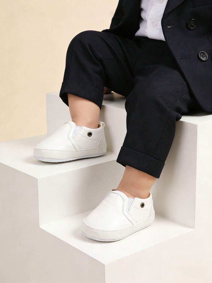 Infant White Shoes, Anti-Slip Toddler Walking Shoes, Nursery School Crawling Shoes For Boys And Girls