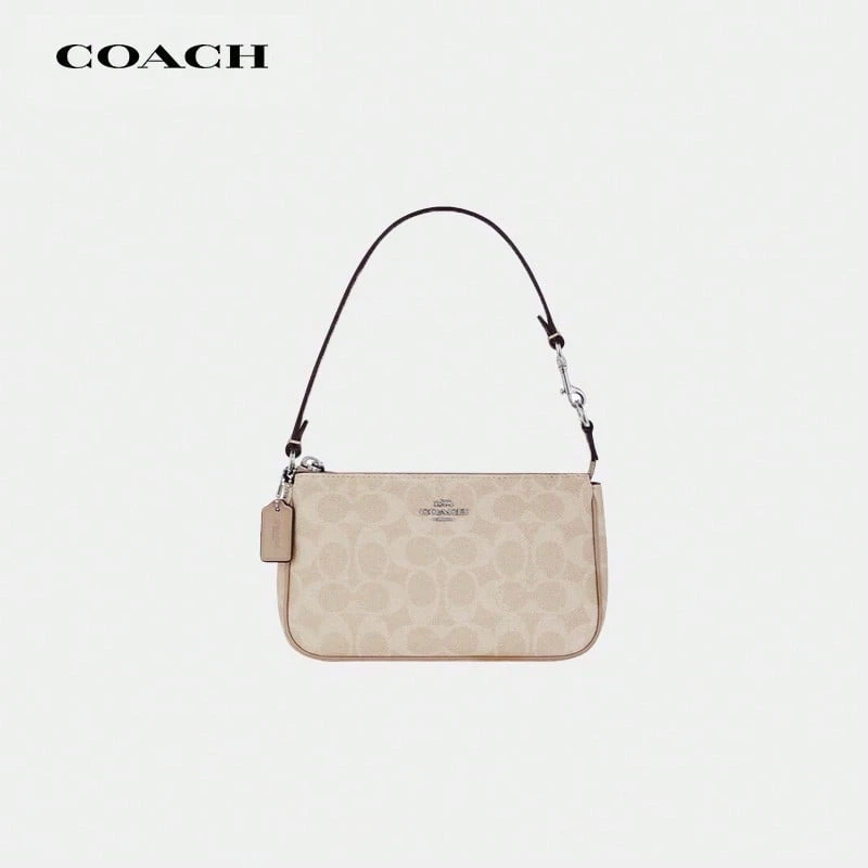 Coach CW426SVPWH Women's Mahjong Bag, Handbag/Clutch/Coin Purse, New Monogram Canvas Handbag From The Nolita Series, Stylish And Versatile, Practical And Luxurious Women's Bag As A Holiday Gift For Your Girlfriend - CW426SVPWH - View 1