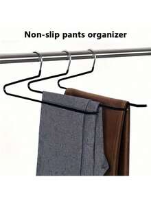 50/20/10/5 件套裤架，节省空间，开放式金属裤架，防滑牛仔裤架，男女通用，衣柜收纳整理架，适用于衣物、打底裤、休闲裤、领带等，最佳礼物之选 - 彩色 - 查看 3