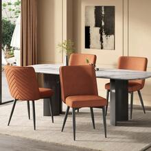 Dining Chairs - Rust + Velvet - View 2