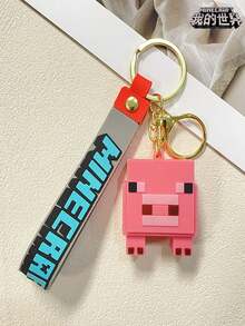 Minecraft 1pc  3D Sandbox Game Keychain,  Couple Keychain Bag Pendant - Multicolor - View 16