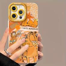 tema naranja odia los lunes perezosos.funda de teléfono Fundas compatibles con ,Apple,VIVO,OPPO,,, y Honor.Fabricadas en silicona TPU,ofrecen protección contra golpes y caídas. - Blanco - Ver 2