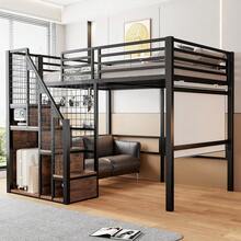Kids Bed Frames, Headboards & Footboards - Black + Metal + 140cm*200cm-1 - View 3