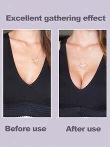 Bikini Swimsuit Bras With Triangle Self-Adhesive Thickened Sponge Pads, Swimsuit Bra Sponge Pads And Bra Inserts For Small Bust Enhancement, Removable Sponge Triangle Pads, Seamless And Invisible. - Multicolor - View 5