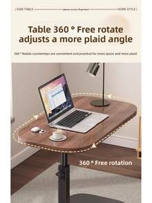 Adjustable Side End Table, Minimalist Mobile Coffee Table For Living Room Sofa, Bedside Table - Multicolor - View 11