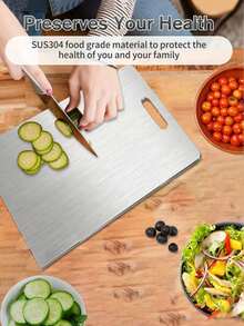 High-Quality Stainless Steel Cutting Board Set - Durable And Easy-To-Clean Heavy-Duty Stainless Steel Cutting Boards For Kitchen Cooking - Multicolor - View 4