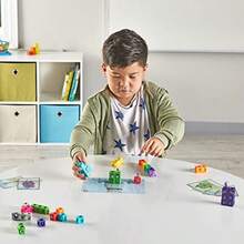 MathLink Cubes Numberblocks 1-10 Activity Set 30 Preschool Learning Activities Counting Blocks Linking Cubes Educational Toys For Number Games Math Manipulatives Kindergarten - As Pic - View 3
