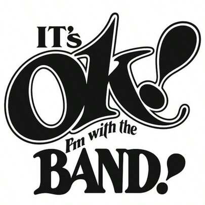 OK Band Bügelbilder, geeignet für DIY T-Shirts, Jeans, Kissen, Rucksäcke, Hüte und Sofabezüge, wasserfest, ausbleichfest, langanhaltend, waschbare Kunststoffaufkleber, lustige Muster, Textildekoration, Bekleidungsverzierung, Basteln und Hobbys