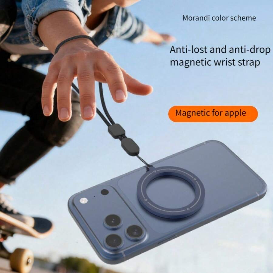 Double-Sided Magnetic Phone Lanyard, Anti-Lost Magnetic Wrist Strap, Fashion Phone Holder & Storage - Multicolor - View 1