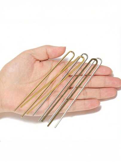 Women's Black Hair Clips, Bruise Side Clips, Hair Clips, U-Shaped Hair Clips, Steel Clip Accessories