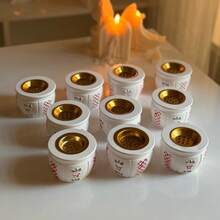 1个DIY粘土模具，阿拉伯符号碗，中东香炉，蜡烛杯，树脂模具，圆形储物碗硅胶模具，适用于DIY手工制作、斋月装饰，可重复使用 - 罐子模具 - 查看 6