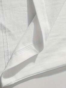 UNIHLO Disneyland  Print  Summer Casual Versatile Pure Cotton T-Shirt Suitable For Any Place - 白色 - 查看 5