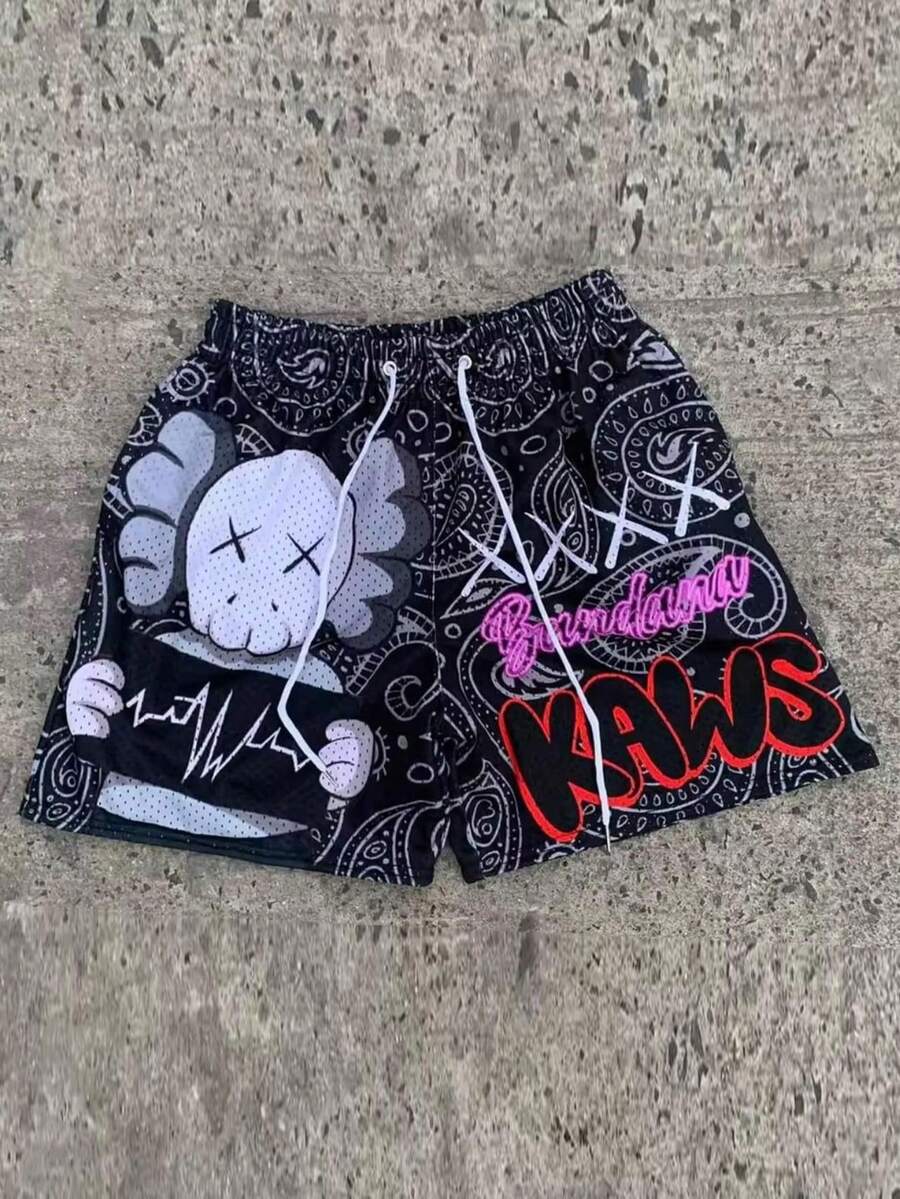 Men's Statement Print Shorts Fashion Designer Patterned Casual Daily Wear Shorts - Nhiều màu - Xem 1