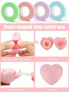 6片装眼影贴纸、眼线定位贴纸、眼妆辅助工具，适用于眼影和眼线，眼妆辅助工具，眼影定妆胶，眼妆保护贴纸，专业假睫毛胶水，透气微孔假睫毛延长胶带，透气防过敏睫毛隔离膜。粉色贴纸切割器，5件套。 - 粉色 - 查看 6