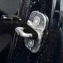 4 piezas Almohadillas amortiguadoras de sonido para puerta de coche, Alfombrillas de silicona con amortiguación anti-colisión, Reducción de ruido, Protección resistente a la intemperie, Accesorios de modificación de coche universales - 4 almohadillas de silicona amortiguadoras - Ver 12
