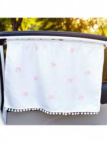 1件装汽车窗帘，3D图案，遮阳隔热，卡通可爱儿童遮光帘，吸盘式汽车隐私帘 - 彩色 - 查看 1