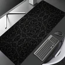 1PC Black & Gray Textured Extra Large Mouse Pad, Gaming Desk Mat,This Large Mouse Pad Can Be Used As A Desk Mat, Study Mat, Or Keyboard Mat, Suitable For Gaming, Home, And Office Use. - Black and Gray Texture - View 2