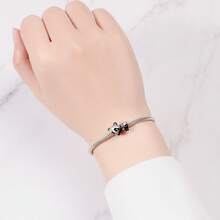 CYMYSS 1pc Minimalist Cute Style 925 Silver Plated Panda Pendant, Suitable For Women As Holiday Gift/Daily Wear - Multicolor - View 5