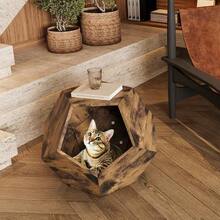 Cuccia e tappetino per trasportino per animali domestici - Marrone antico + MDF - Visualizzare 2
