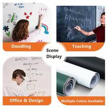 Whiteboard Wall Sticker, Reusable Small Chalkboard Self-Adhesive Erasable Writing Board For Home, Office, School, Removable Without Damaging Walls - White 1pc - View 10