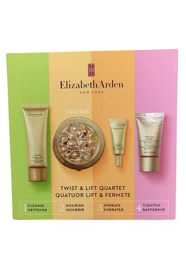  Elizabeth Arden CeramideTwist And Lift Quartet- Serum Caps X 60 Cleanser, Eye Cream, Day Cream